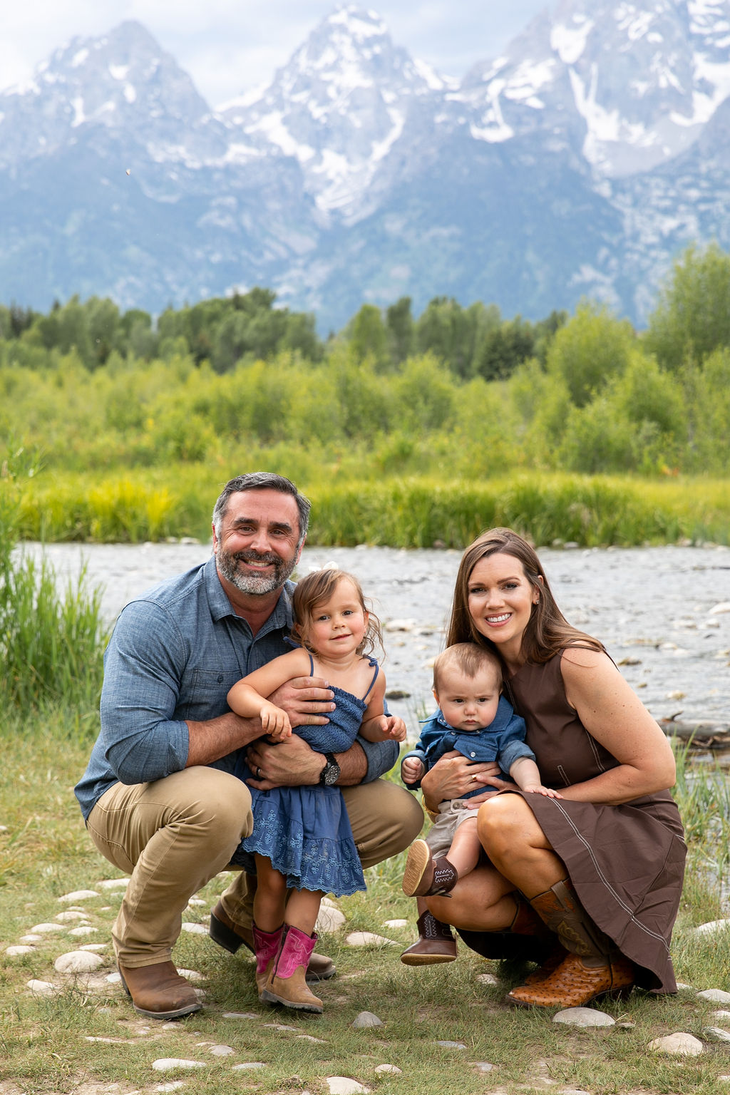 Campbell family in the mountains